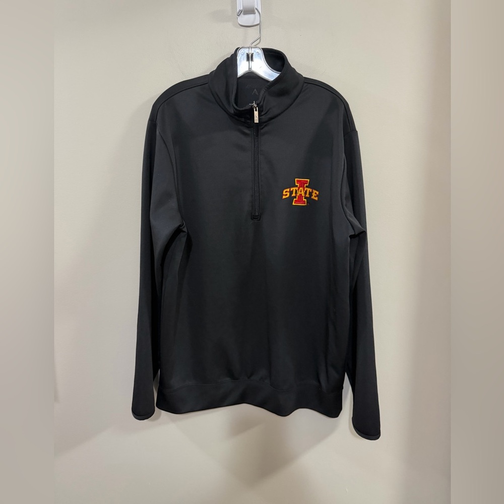 Antigua Iowa State Cyclones Black Quarter Zip Pullover. Size L